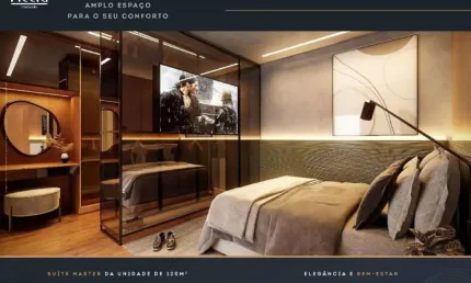Apartamento com 67 m² e , com 2 dormitórios, sendo 1 suíte, varanda gourmet integrada com sala e cozinha, lavabo, e 1 vaga de garagem com hobby box.