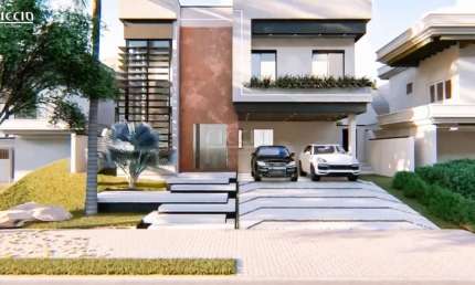 Espetacular Sobrado novo Alphaville II, 5 SUÍTES, Construção de 397 m² e Área terreno: 494 m²,