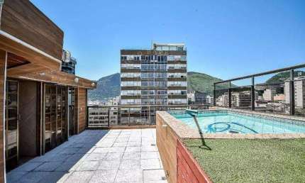 Cobertura, 4 quartos, elevador, piscina, vistas para o mar, Lagoa e Cristo
