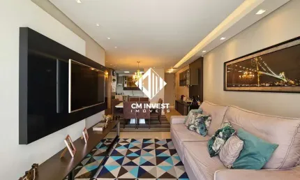 Excelente apartamento Mobiliado de 03 dormitórios sendo 1 suíte á venda no bairro Floresta - São José/Sc
