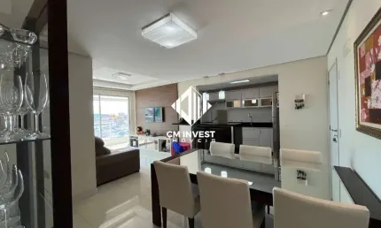 Apartamento mobiliado de 03 quartos  sendo 1 suíte á venda no bairro campinas - são josé/sc