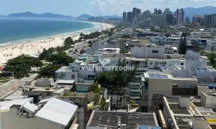 Apartamento à venda na Avenida do Pepê, Barra da Tijuca, Rio de Janeiro – 1 quarto, mobiliado, vista mar, condomínio Barra Beach