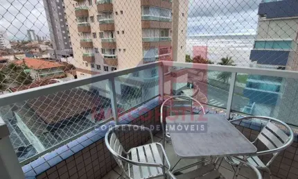 Apartamento com 1 quarto, Caiçara, Praia Grande - R$ 385 mil, Cod: 207592