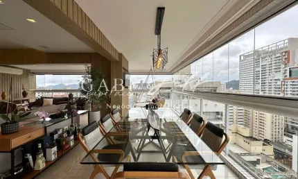Apartamento com 3 quartos à venda no gonzaga, santos , 210 m2 por r$ 3.650.000