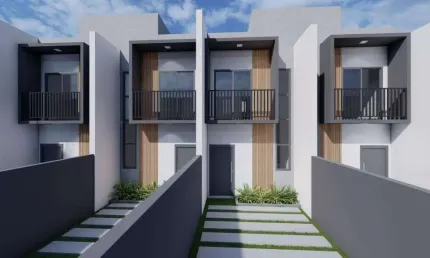 Sobrado geminado no jardim iririú com 2 quartos para venda, 70 m²