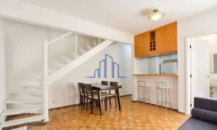 Apartamento Duplex mobiliado com 2 dormitórios à venda, 65 m² Alphaville/SP