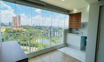 Apartamento com 2 suítes para alugar, 69m²,  R$ 6.100,00 p/mês - Alphaville