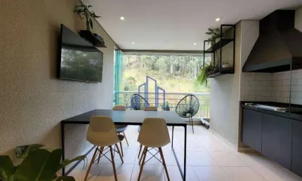 Apartamento com 3 quartos à locação , 123 m² por R$ 13.500.00 - Alphaville