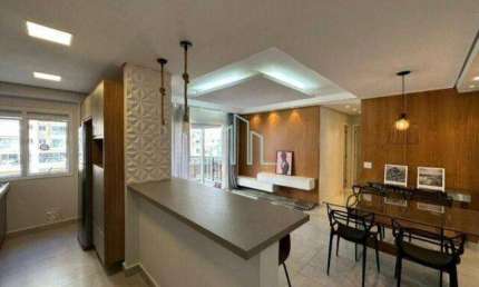 Apartamento Mobiliado 76m, 2 dormitórios p/ alugar, R$ 6.950, Alphaville/SP