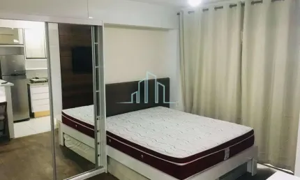 Apartamento studio mobiliado com 1 quarto, 40m² -  R$ 3.000,00- Alphaville