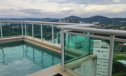 Apartamento cobertura mobiliado 342m², aluguel R$ 40.000 - Alphaville/SP