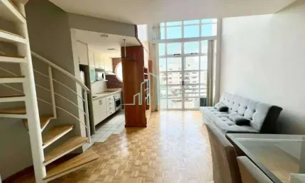Apartamento duplex 63m², 1 dormitório para aluguel, r$ 4.000 -alphaville/sp