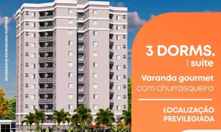 Apartamento com 3 dormitórios - lançamento  -  Mogi Guaçu Miami Residence