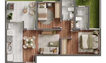 Apartamento com 2 quartos para alugar no Centro, Mogi Guaçu 