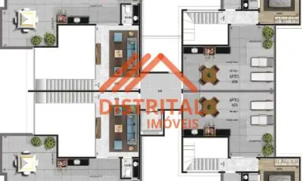 Cobertura a venda, 3 quartos, 1 suíte, 2 vagas, Bairro Itapoá