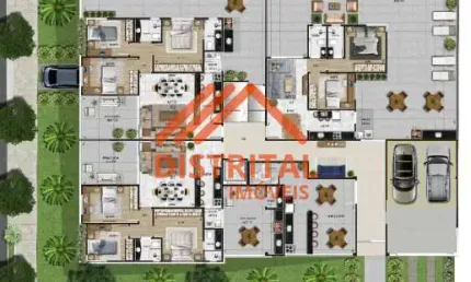 Cobertura a venda, 3 quartos, 1 suíte, 2 vagas, Bairro Itapoá