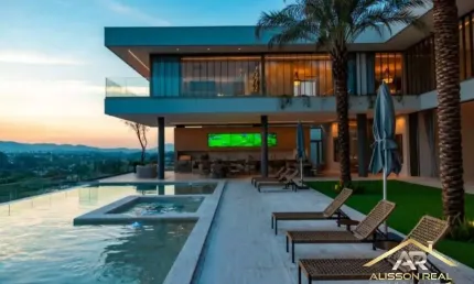 Mansão Ultra, com 8 Suítes, 18 Vagas 6 Dorms, com 3.323m² - Tamboré 2 - SP.