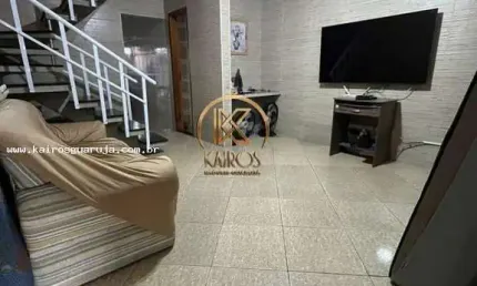 Sobrado para venda em guarujá, jardim santense (vicente de carvalho), 2 dormitórios, 1 suíte, 2 banheiros, 1 vaga