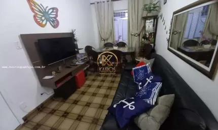 Apartamento para venda em guarujá, vila alzira, 2 dormitórios, 1 banheiro, 1 vaga