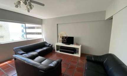 Apartamento para Locação em Guarujá, VILA ALZIRA, 4 dormitórios, 1 suíte, 3 banheiros, 1 vaga