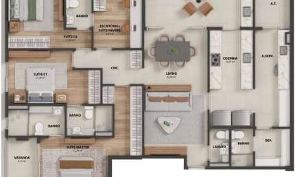 Apartamento com 4 quartos à venda na Avenida Dante Michelini, Jardim da Penha, Vitória