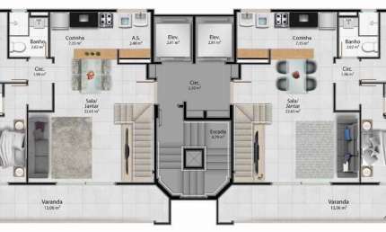 Apartamento com 3 quartos à venda na Avenida Engenheiro Charles Bitran, Jardim Camburi, Vitória