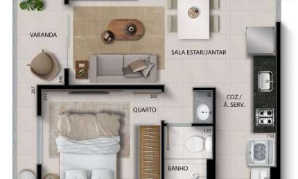 Apartamento com 2 quartos à venda na Avenida Délio Silva Britto, Coqueiral de Itaparica, Vila Velha