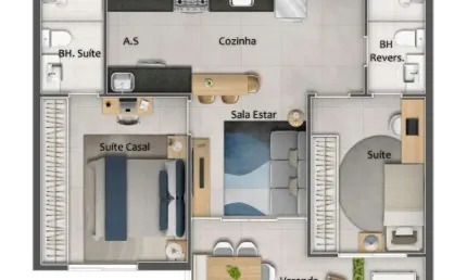 Apartamento com 3 quartos à venda na Rua São Paulo, Praia da Costa, Vila Velha
