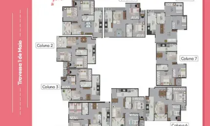 Apartamento com 2 quartos à venda na Rua 1º de Maio, Aribiri, Vila Velha