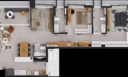 Apartamento com 3 quartos à venda na Rua Ceci, Centro, Campo Grande