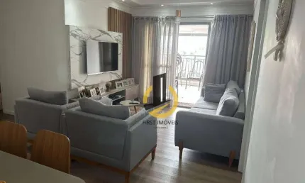 Apartamento à venda no Edifício The Address - 108m² - 3 suítes - Varanda gourmet - 2 vagas - em Santo André