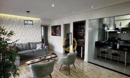 Apartamento para locação no Condomínio Auge Home Resort - 106m² - 3 dormitórios (1 suíte com closet) - varanda com churrasqueira - depósito - 2 vagas