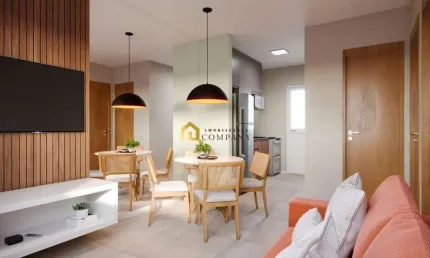 Village Lar Dallas - Casa em condomínio fechado 48 m² com entrada parcelada em até 60x