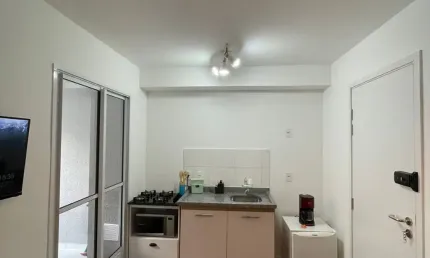 Apartamento mobiliado à venda na água branca, 31 m²,  2 dormitórios, sem vaga