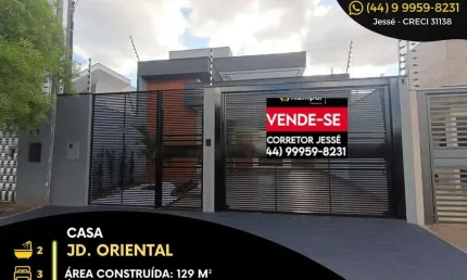 Casa com 3 quartos à venda na Rua Pioneira Idalina Caliman Mariani, Jardim Oriental, Maringá, 129 m2 por R$ 680.000