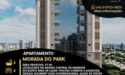 Apartamento com 3 quartos à venda na Rua Santos Dumont, 1929, Zona 01, Maringá, 97 m2 por R$ 1.092.000