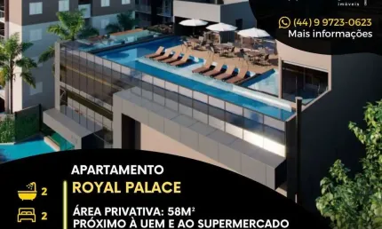 Apartamento com 2 quartos à venda na Rua Ernesto Mariucci, 366, Jardim Aclimação, Maringá, 58 m2 por R$ 457.381