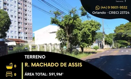 Terreno comercial para alugar na Rua Machado de Assis, 259, Zona 06, Maringá por R$ 2.500