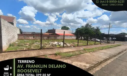 Terreno comercial à venda na Avenida Franklin Delano Roosevelt, Jardim São Francisco, Maringá