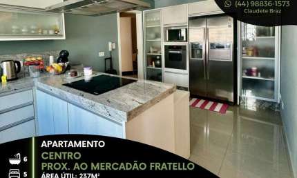 Lindíssimo apartamento de alto padrão disponível para venda no centro de Maringá