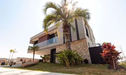 Sobrado alto padrão com 5 dormitórios à venda, 480 m² por R$ 6.500.000,00 - Condomínio Villa dos Pinheiros - Indaiatuba/SP