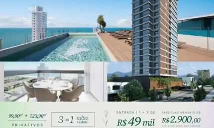 Com vista para o mar, Residencial Del Mare em Piçarras