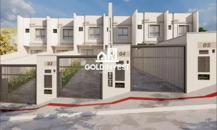 Casa com 2 Suítes, 2 vagas de garagem e amplo espaço nos fundos. Unidades 4 e 5