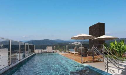 Apartamento no Centro de Brusque com 75 m² 2 suítes, piscina, salao de festas com 2 vagas de garagem