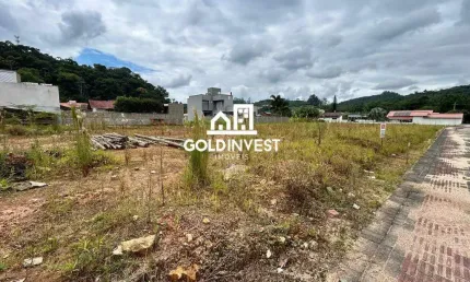 Terreno plano e documentado no bairro Guabiruba Sul