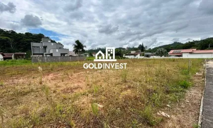Terreno plano e documentado no bairro Guabiruba Sul