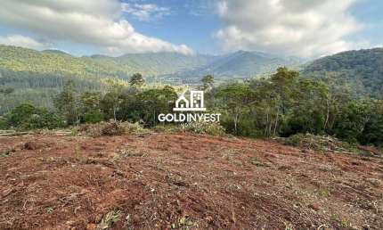Terreno amplo com 5.570m² com vista incrível no bairro Planície Alta - Guabiruba/SC