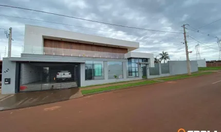 Sobrado para Venda em Campo Mourão, Residencial Parque do Lago, 4 dormitórios, 4 suítes, 2 banheiros, 2 vagas