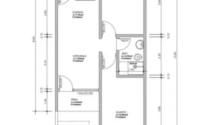 Casa para venda em campo mourão, jardim américa, 2 dormitórios, 1 banheiro, 1 vaga