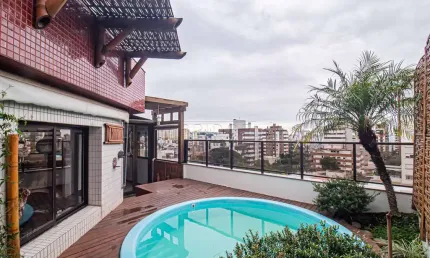 Cobertura com 3 quartos para alugar na Rua Faria Santos, 786, Petrópolis, Porto Alegre por R$ 7.850